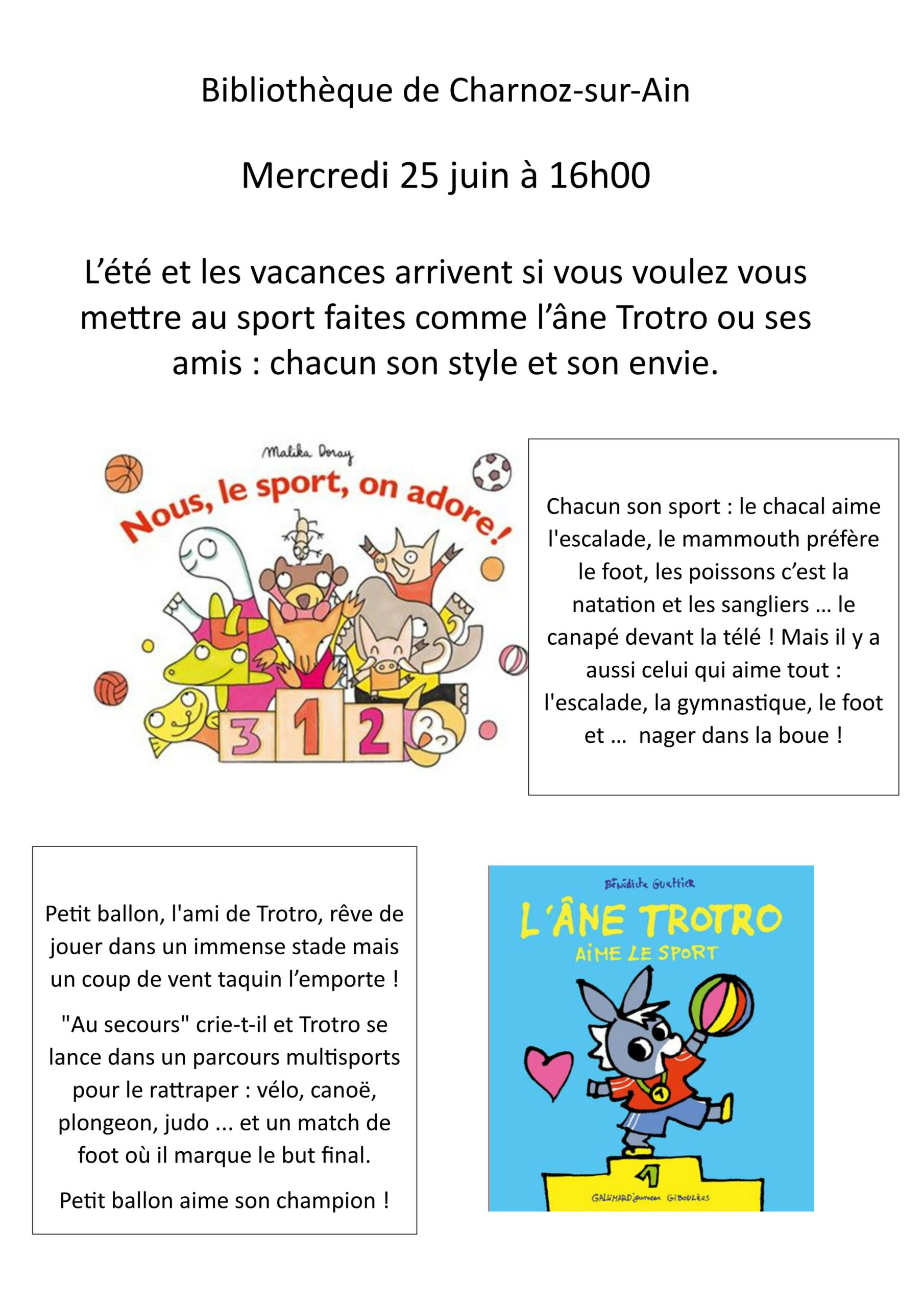 Animation bibliothèque