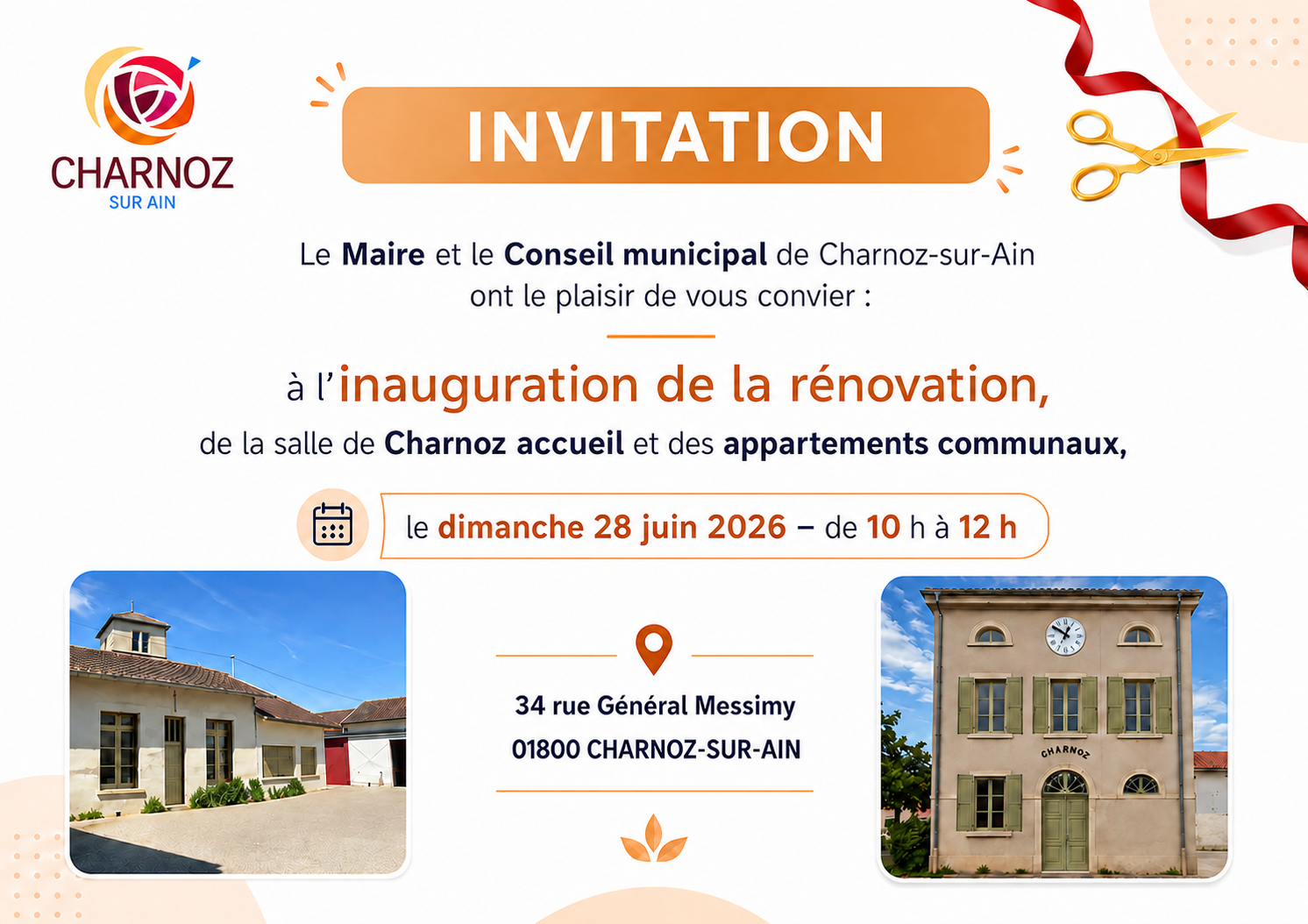 Inauguration Charnoz accueil et logements communaux